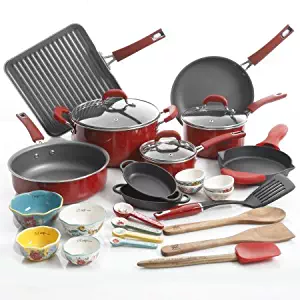 Best pioneer woman speckled non stick cookware set
