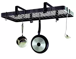 Best brass rectangular hanging pot rack