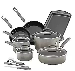 Best rachael ray 9 piece orange cookware set