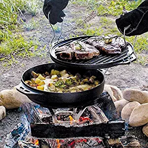 Best lodge reversible griddle grill set