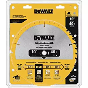 Best dewalt 10 in saw blades