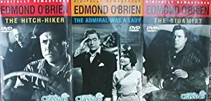 3 New DVDs - Edmond O’brien Movies - The Hitch Hiker, The Admiral Was A Lady & The Bigamist