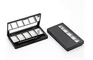 VNDEFUL Empty Eyeshadow Containers with 5 Aluminum palettes Pans,DIY Eye Shadow Pigment Tray Holder Case For Women Girls Makeup