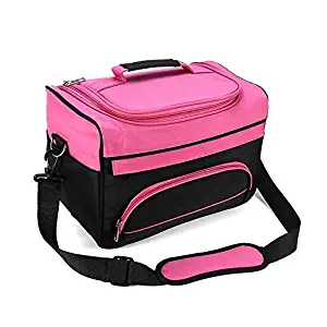 Professional Cosmetics Beauty Hairdressing Styling Bag, Multi-functional Hair Makeup Salon Hairdresser Toiletry Organizer Tool Bag Case Holder Box with Strap for Hair Stylist Shoulder Carrying