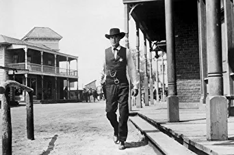 Gary Cooper in High Noon walking down deserted street 24x36 Poster