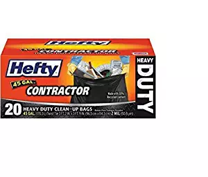 Hefty 45 Gal. Contractor Heavy Duty Clean-Up Bags 20 Count