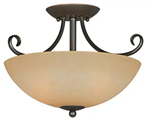 Hardware House 543769 Berkshire 14-1/2-Inch by 10-Inch Ceiling Light Fixture, Classic Bronze