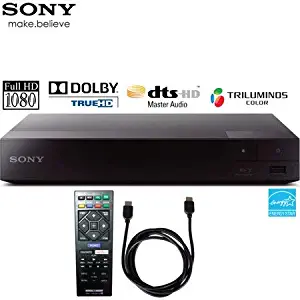 Sony BDPS1700 Wired Streaming Blu-Ray Disc Player with 6ft High Speed HDMI Cable (Renewed)
