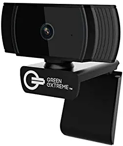 Green Extreme T200 HD Webcam with Microphone, 1080P HD Webcam 30FPS Widescreen Mode Streaming Computer Web Camera Hi-Speed USB 2.0 Computer Camera for PC Laptop Desktop Video Calling,Conferencing