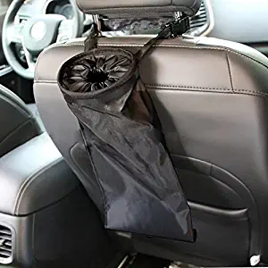 IPELY Car Vehicle Back Seat Headrest Litter Trash Garbage Bag (Black)