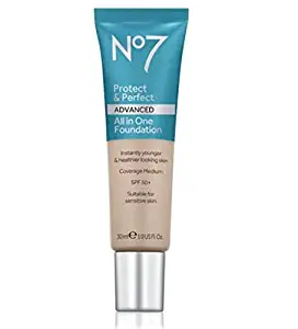 No7 Protect & Perfect Advanced All in One Foundation - WARM BEIGE