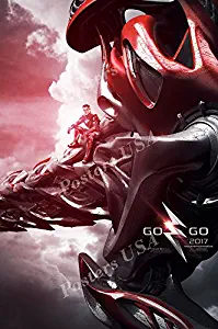 PremiumPrints - Power Rangers 2017 Red Ranger Movie Poster Glossy Finish Made in USA - MOV931 (24