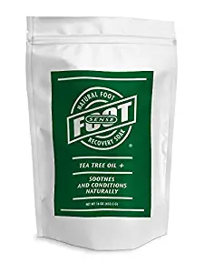 FOOT SENSE NATURAL FOOT RECOVERY SOAK - 16 oz - Naturally Soothes and Conditions Dry Tired Feet - Tea Tree Oil