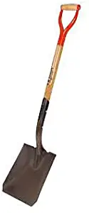 A.M. Leonard Square Point Closed Back Shovel with D-Grip Handle - 30 Inches