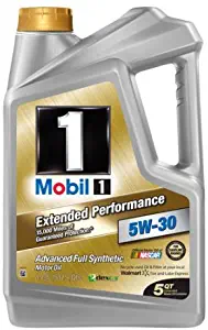 Mobil 1 5W-30 Extended Performance Full Synthetic Motor Oil, 5 qt.