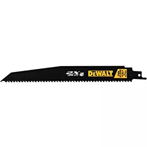DEWALT DWA4169 9-Inch 6TPI 2X Reciprocating Saw Blade (5-Pack)