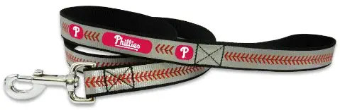 MLB Philadelphia Phillies Baseball Pet Leash, Reflective, Small