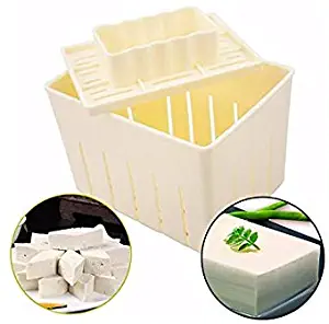 Mangocore 3Pcs Plastic Tofu Press Mould DIY Homemade Tofu Maker Pressing Mold Kit + Cheese Cloth Kitchen Tool tofu mold