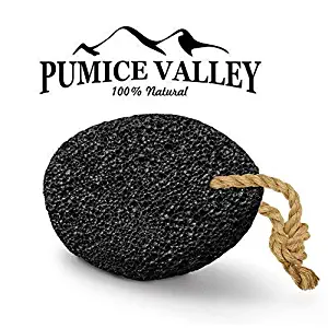 Pumice Stone - Natural Earth Lava Pumice Stone Black - Callus Remover for Feet Heels and Palm - Pedicure Exfoliation Tool - Corn Remover - Dry Dead Skin Scrubber - Health Foot Care