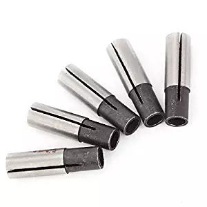 CNC Engraving Bit Router Adapter Convert 1/4" to 1/8" for Engraving Machine Tool (Pack of 5)