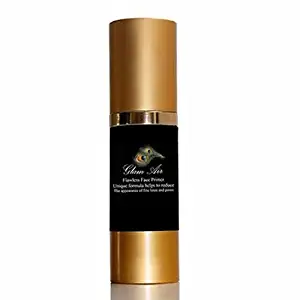 Glam Air Air Brush Foundation Makeup"long Lasting" Flawless, Beautiful, Water Based, Natural Looking Skin (0.25 oz Bottle) (FOUNDATION PRIMER)