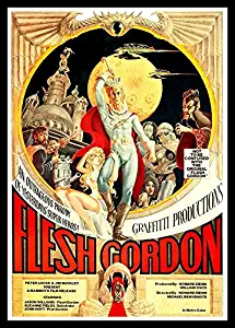 Flesh Gordon Fridge Magnet 6 x 8 Erotic Adventures Movie Poster Magnetic Canvas Print