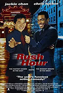 MariposaPrints 65872 Rush Hour Movie Jackie Chan hris Tucker Decor Wall 36x24 Poster Print