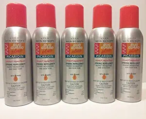 5 Pack Bundle, Avon Skin So Soft Bug Guard Plus Picaridin Aerosol Insect Repellent, Strong Repellency Against Mosquitoes and Deer Ticks, 4 Ounce cans by Avon Skin So Soft