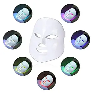 Led Face Mask - MyM 7 Color Photon Light Therapy Skin Rejuvenation Facial Skin Care Mask