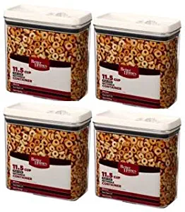 Pack of 4 - Better Homes and Gardens Flip-Tite 11.5 Cup Rectangle Container
