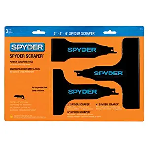 Spyder Scraper 00243 Scraping Tool Attachment for Reciprocating Saws, Black, Multi-Pack
