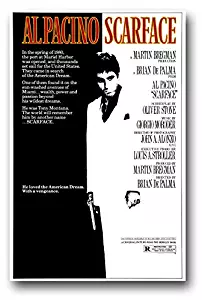 Scarface Poster - Movie Promo Al Pacino - 11 x 17 inches BW