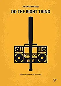 Imagekind Wall Art Print Entitled No179 My Do The Right Thing Minimal Movie Poster by Chungkong Art | 11 x 15