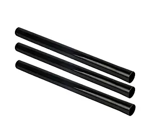 Eagles Pack of 3 Vacuum Cleaner 1-1/4" Extension Wands, Vacuum Cleaner Accessories, 32mm Vacuum Hose Plastic Wand Pipe Extent to 34inch (Black Hose, Pack of 3)