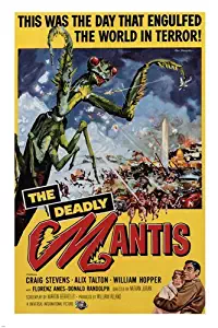 THE DEADLY MANTIS by Nathan Juran 1957 MOVIE POSTER 24X36 vintage horror NEW (reproduction, not an original)