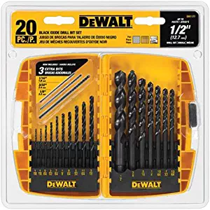 DEWALT Black Oxide Drill Bit Set, 20-Piece (DW1177)