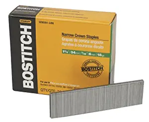 BOSTITCH SX50351-3/8G 1-3/8-Inch by 18 Gauge by 7/32-Inch Crown Finish Staple (3,000 per Box)