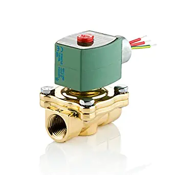 ASCO 8210G003-120/60,110/50 Brass Body Pilot Operated General Service Solenoid Valve, 3/4