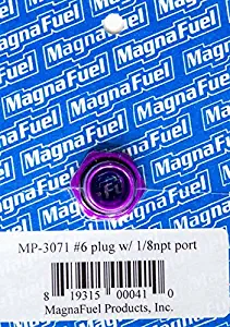 MagnaFuel MP-3071#6 O-Ring Port Plug with 1/8" NPT in Center