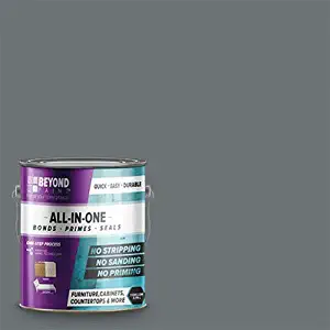 Beyond Paint Furniture, Cabinets and More All-in-one Refinishing Paint Gallon, No Stripping, Sanding or Priming Needed, Pewter