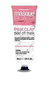 masque BAR Pink Clay Peel Off Mask, Healing Facial Mask, Korean Skin Care for Moisturizing, Hydrating & Brightening the Face (30ml/Tube)
