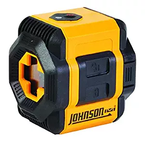 Johnson Level & Tool 40-6603 Self-Leveling Cross-Line Laser Level with Plumb and Level Layout Lines