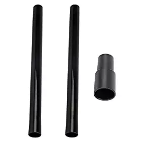 Eagles 2pcs Black 1-1/4" Vacuum Cleaner Extension Wands with 1pcs 1-1/4"(32mm) to 1-3/8"(35mm) Convert Adapter,Vacuum Cleaner Accessories to Extent or Replacement