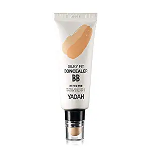 YADAH Silky Fit Concealer BB Power Brightening 1.18 Ounce 23 Natural Beige, 2 in 1 Base Makeup Natural Ingredients Foundation Cream