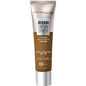 Maybelline Dream Urban Cover Flawless Coverage Foundation Makeup, SPF 50, Java