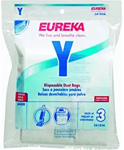 Eureka Excalibur Vacuum Bag Style Y Fits Eureka Excalibur Peggable Polybag Pack / 3 Model: 58183A