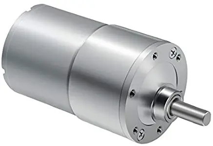 LMioEtool DC Gear Motor, High Torque Reversible Electric Geared Motor - with Eccentric Output Shaft Gearbox (24V/200RPM)