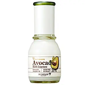 SKIN FOOD Premium Avocado Rich Essence 1.69 fl. oz. (50ml) - 25% Avocado Extract, Avocado Oil, and Essential Oils Nourishing and Hydrating Facial Essence, Skin Brighter and Healthier