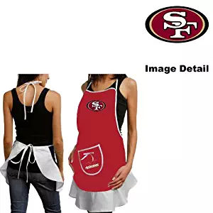 San Francisco 49ers Kitchen Home Outdoor Indoor BBQ Picnic Woman Lady Girl Hostess Apron