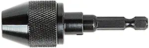 Presa 10111 1/4-in Keyless Drill Chuck, Black